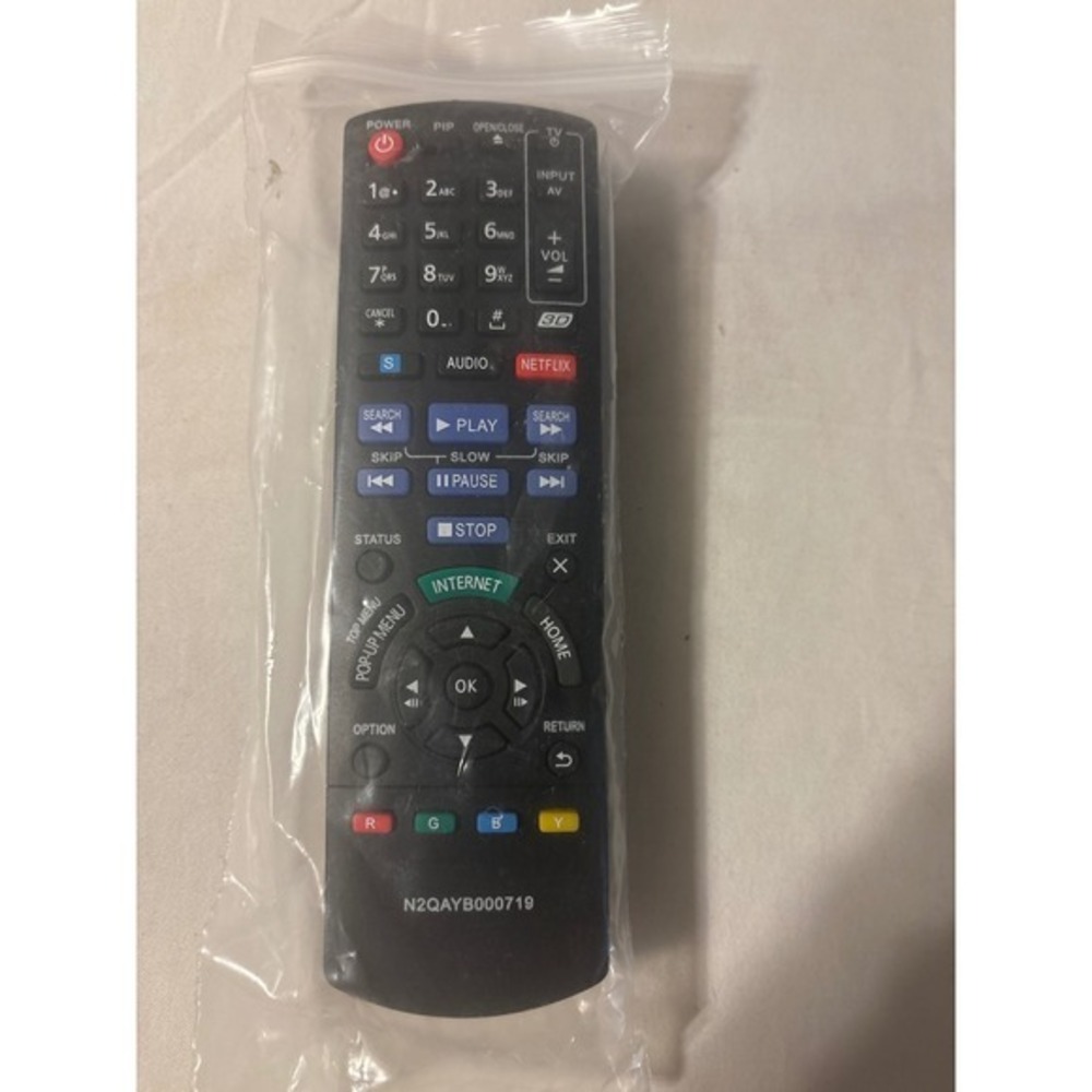 Panasonic Remote Control N2QAYB000719 Unisex OS Black New Netflix 3D Button